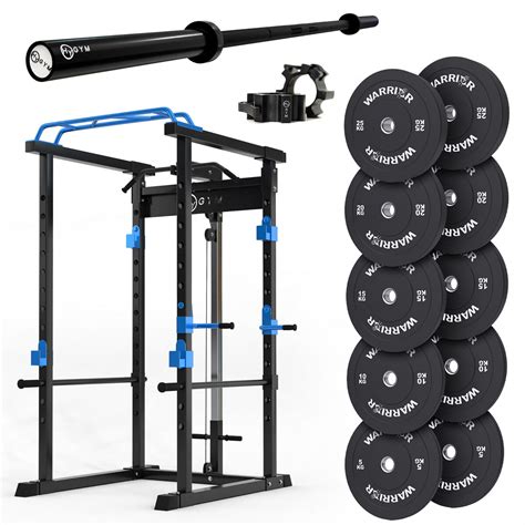 weights set  squat rack  power ft barbell hygym
