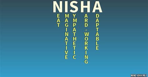 The meaning of nisha - Name meanings