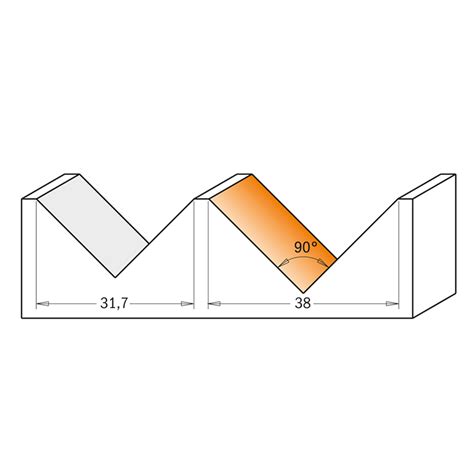 CMT-SHOP - Фрезы пазовые V-образные 90°