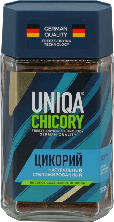 UNIQA CHICORY. Цикорий Кристалл 95 гр. стекл.банка - Чай&Кофе ОПТ