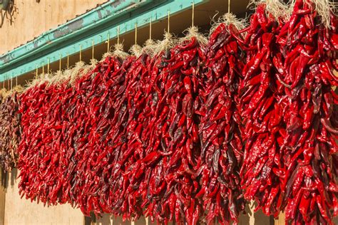 The Hanging Ristras Of New Mexico