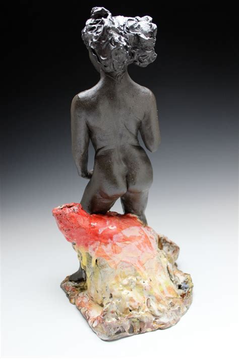 Oracle Ceramic Figurine Standing Nude Figure Sculpture Etsy