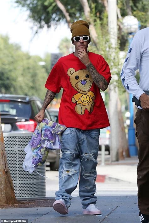 Justin Bieber Dons Ensemble From His Drew Line As He Steps Out In La