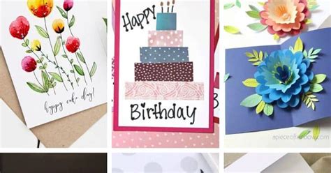 35 Diy Birthday Cards Homemade Birthday Card Ideas