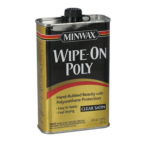 Minwax Wipe On Poly Paint Clear 16fl Oz Minwax All Brands Saco Store