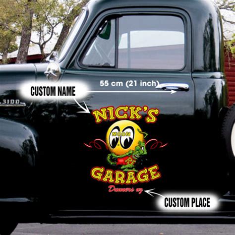 Hot Rod Garage Mooneyes Rat Fink Decals Rat Fink Go With Moon Dingmun
