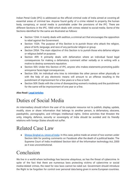 Social Media Laws And Its Implications Pdf