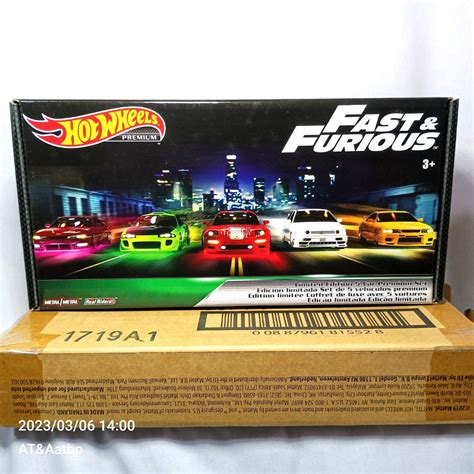 Rare Hot Wheels 1 64 Scale FAST And FURIOUS 5 Pack Premium Set With Original Shipper S Box