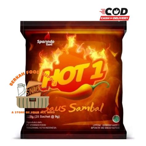 Jual Berkah Saus Sambal Hot Stick Sachet Sachet X Gr Saus Sambal Extra Pedas Saos Hot