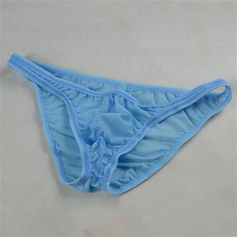 Ice Silk Men S Bikini Underwear Low Waist Male Panties Men Sexy Underwear Translucent Briefs