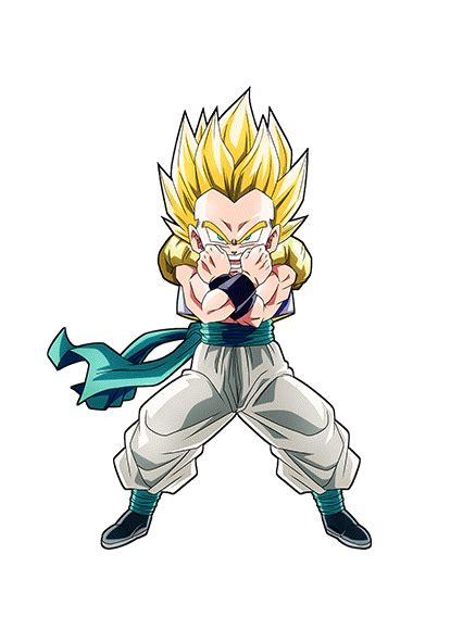 Super Saiyan Gotenks Fusion Reborn Dokkan Render By Princeofdbzgames