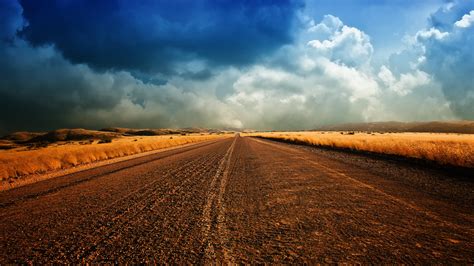 Majestic Sky Road: A Stunning HD Wallpaper of Nature's Landscape