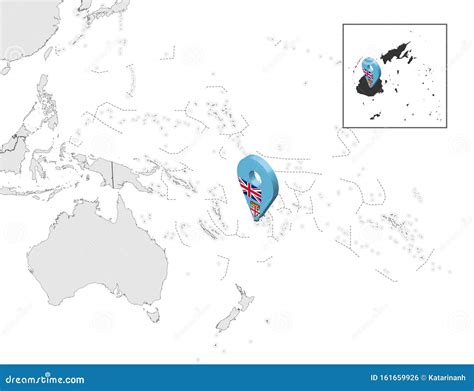 Mapa De Ubicación De Fiji En El Mapa Oceanía Y Australia Pin De