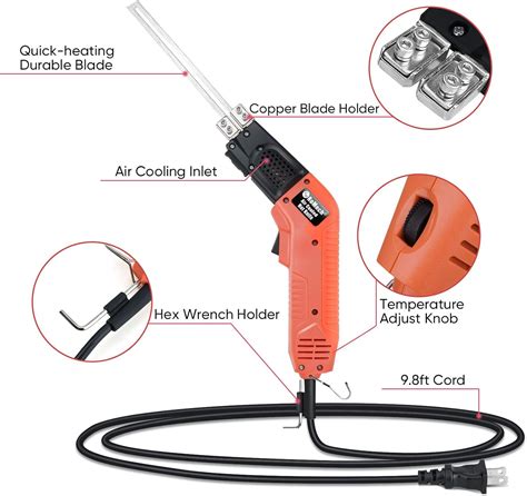 Buy Romech Foam Cutter Pro Electric Hot Knife W Air Cooled Styrofoam Cutting Tool Kit With