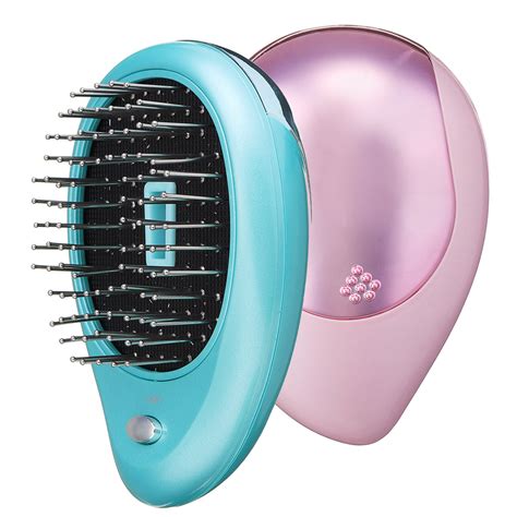 Portable Electric Ionic Hairbrush Takeout Mini Ion Hair Brush Comb