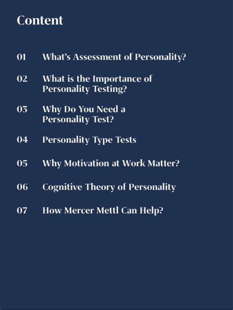 An Ultimate Guide To Personality Assessment Test Mercer Mettl Resources