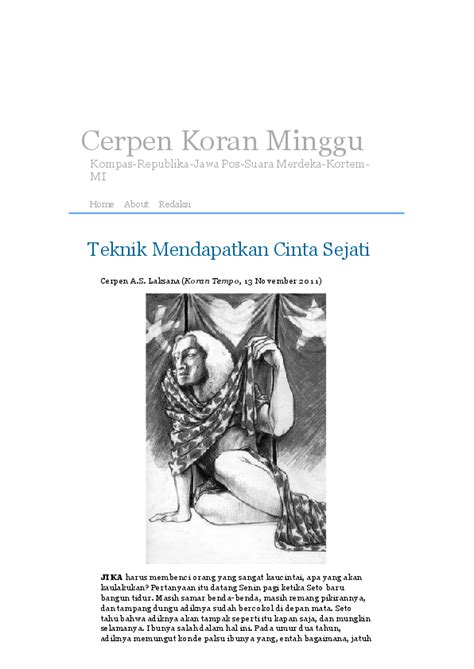 Contoh Cerpen Di Koran 50 Koleksi Gambar