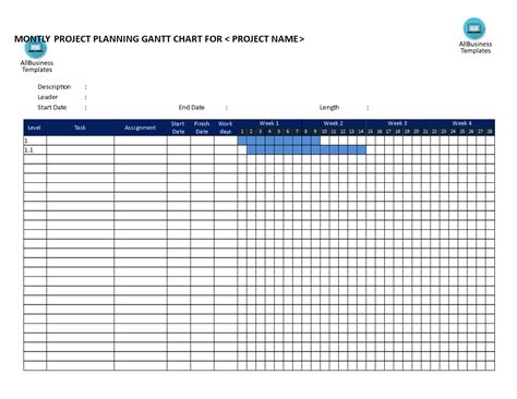 gantt chart template  microsoft word db excelcom
