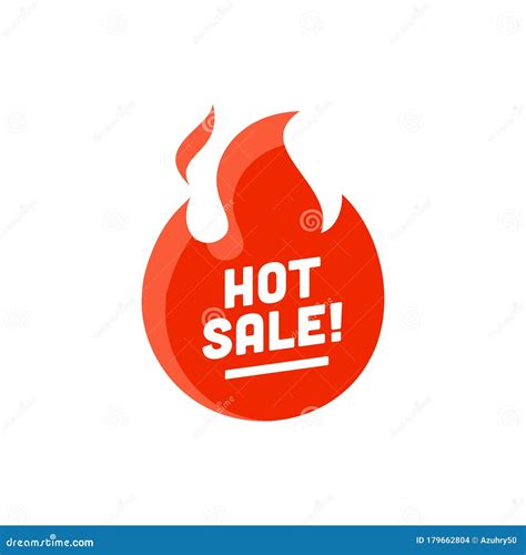 Venta En Caliente Descuento Palabra Logo Bandera Promoción Icono