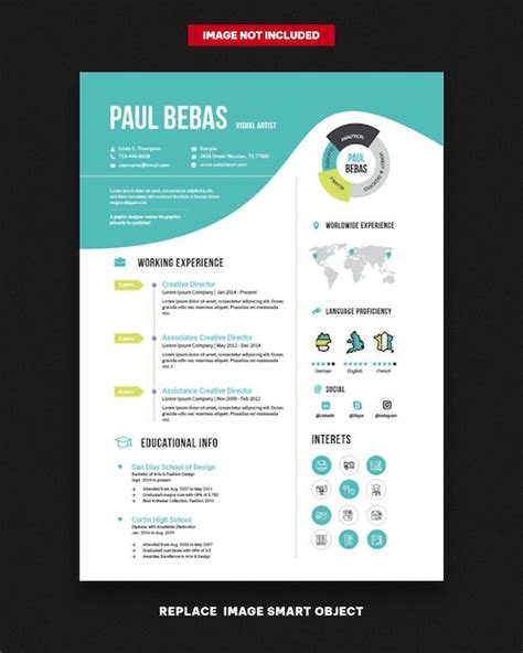 Premium Vector Modern Resume Or Cv Template