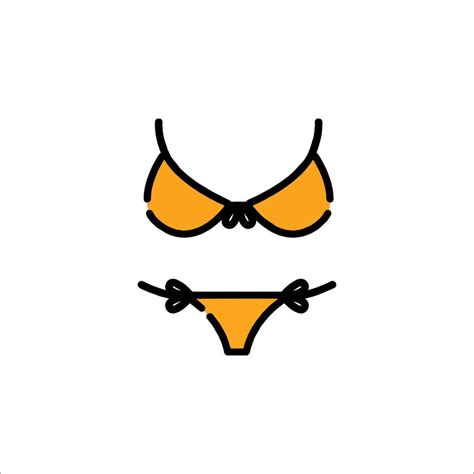 A Bikini And A Bikini Top Icon 54023334 Vector Art At Vecteezy