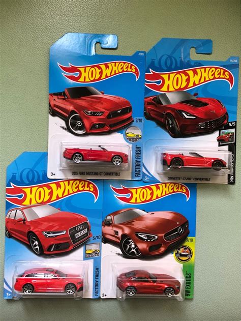 HOT WHEELS, Red cars, Sports, Coupe, Touring, P200 EACH on Carousell