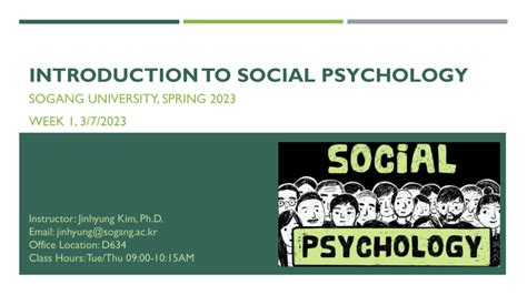 Intro To Social Psychology