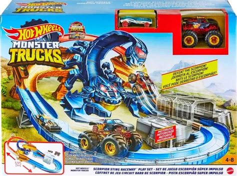 Hot Wheels Pista Monster Trucks Escorpião Super Impulso Mattel Gtl MercadoLivre