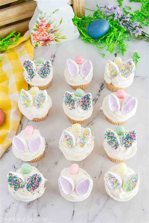 Easter Bunny Cupcakes - Simple and Seasonal