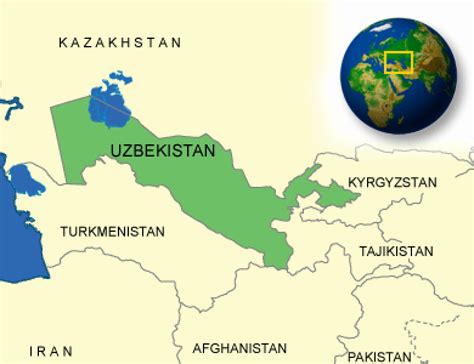 Uzbekistan map. Terrain, area and outline maps of Uzbekistan ...