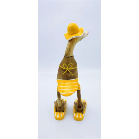 Canard Beach Bikini Jaune En Bois