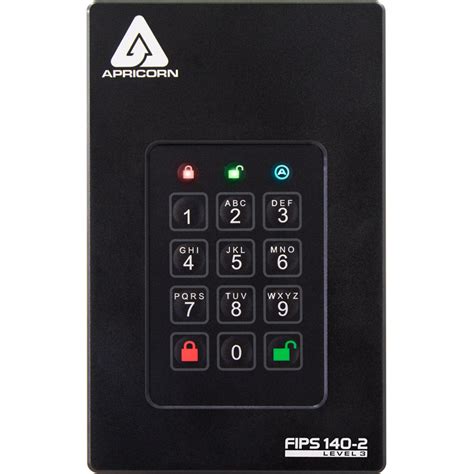 Apricorn Aegis Fortress L3 FIPS 140-3 Level 3 Rugged Encrypted SSD — 16GB (USBA) (ASSD-3PL-16GB-USBA)