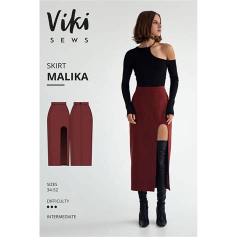 Malika Skirt Viki Sews Sewing Pattern Size Sew Essential