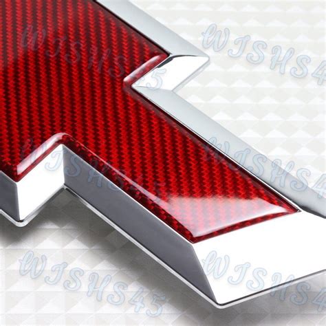 Front Grill Bowtie Emblem For Chevy Colorado Red