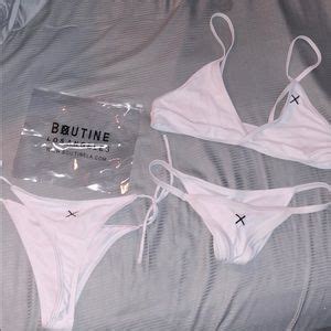 Boutine LA Swim New Boutine La White Bridal Brazilian Thong Bikini Poshmark