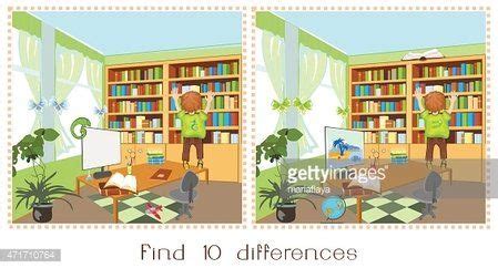 find ten differences stock vector royalty  freeimages