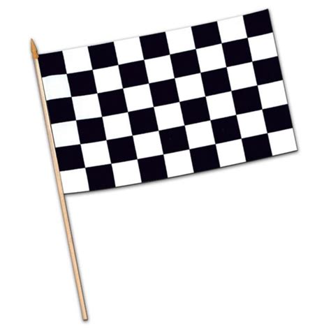 Black And White Racing Flag