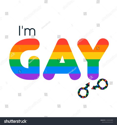 Gay Text Frame Badge Self Acceptance Stock Vector Royalty Free Shutterstock