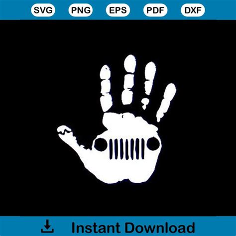 Jeep Wave Hand Svg Vehicle Svg Jeep Svg Hand Svg Transpo Inspire Uplift