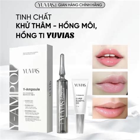 Kem hồng môi hồng ti bikini dưỡng môi căng bóng làm đầy rãnh môi mờ sắc tố môi YUVIAS