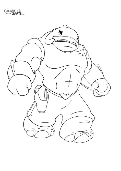 Gantu Lilo Stitch Colouring Page Colouring Crafts