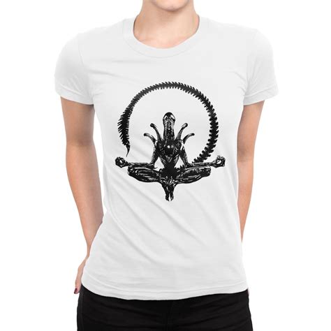 Zen Alien Xenomorph T Shirt High Quality Cotton Tee Etsy