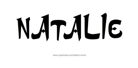 Natalie Name Tattoo Designs
