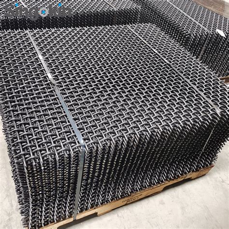 Hooked Edge 65mn Vibration Stone Crusher Metal Wire Screen For Industry