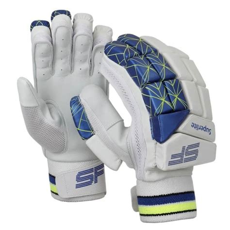 Velcro White Base Sf Superlite Batting Gloves For Cricket Size