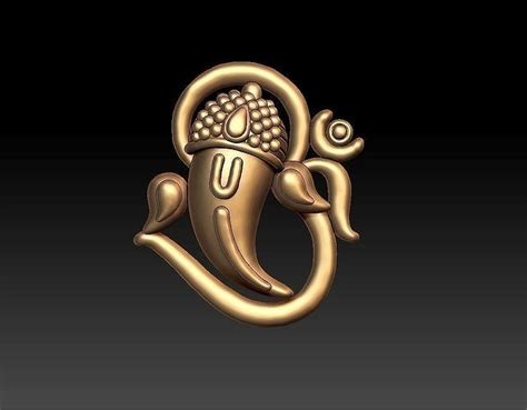 OOM VINAYAGAR PENDENT 3D model 3D printable | CGTrader