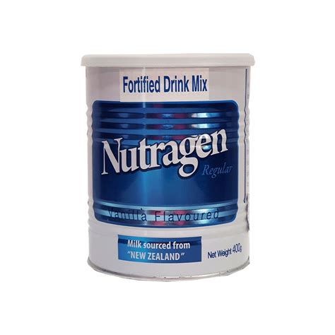 Nutragen Regular Milk Powder Vanilla 400g Energy Boosting Low Fat