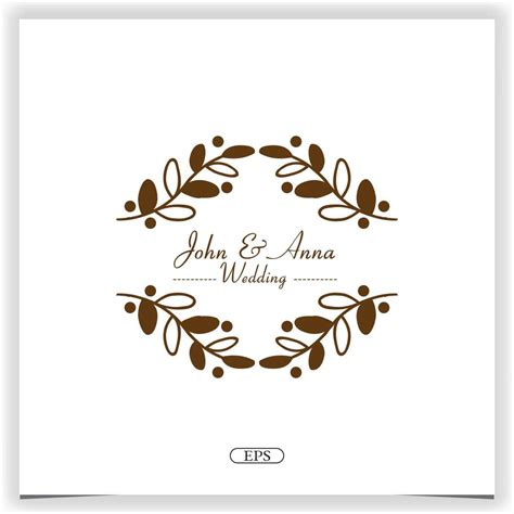 floral wedding logo premium elegant template vector eps 10 11117205 ...