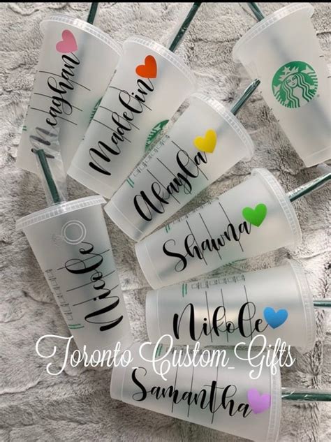 Starbucks Personalized Tumblers Bridesmaid Gifts Reusable | Etsy