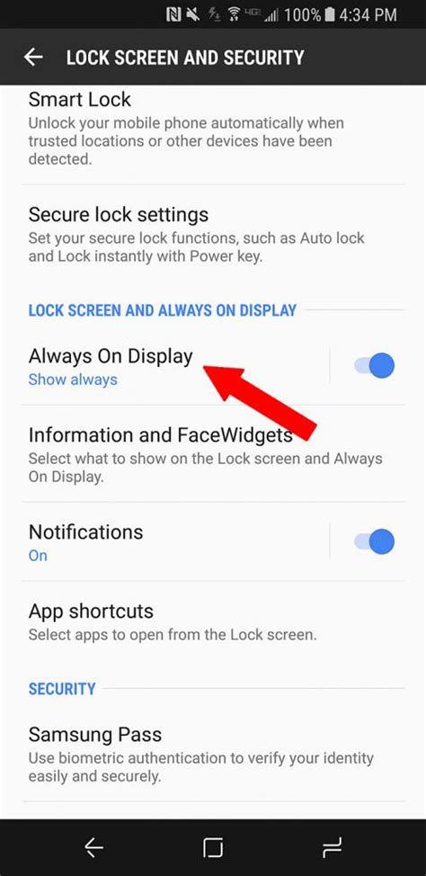 Как включить олвейс он дисплей